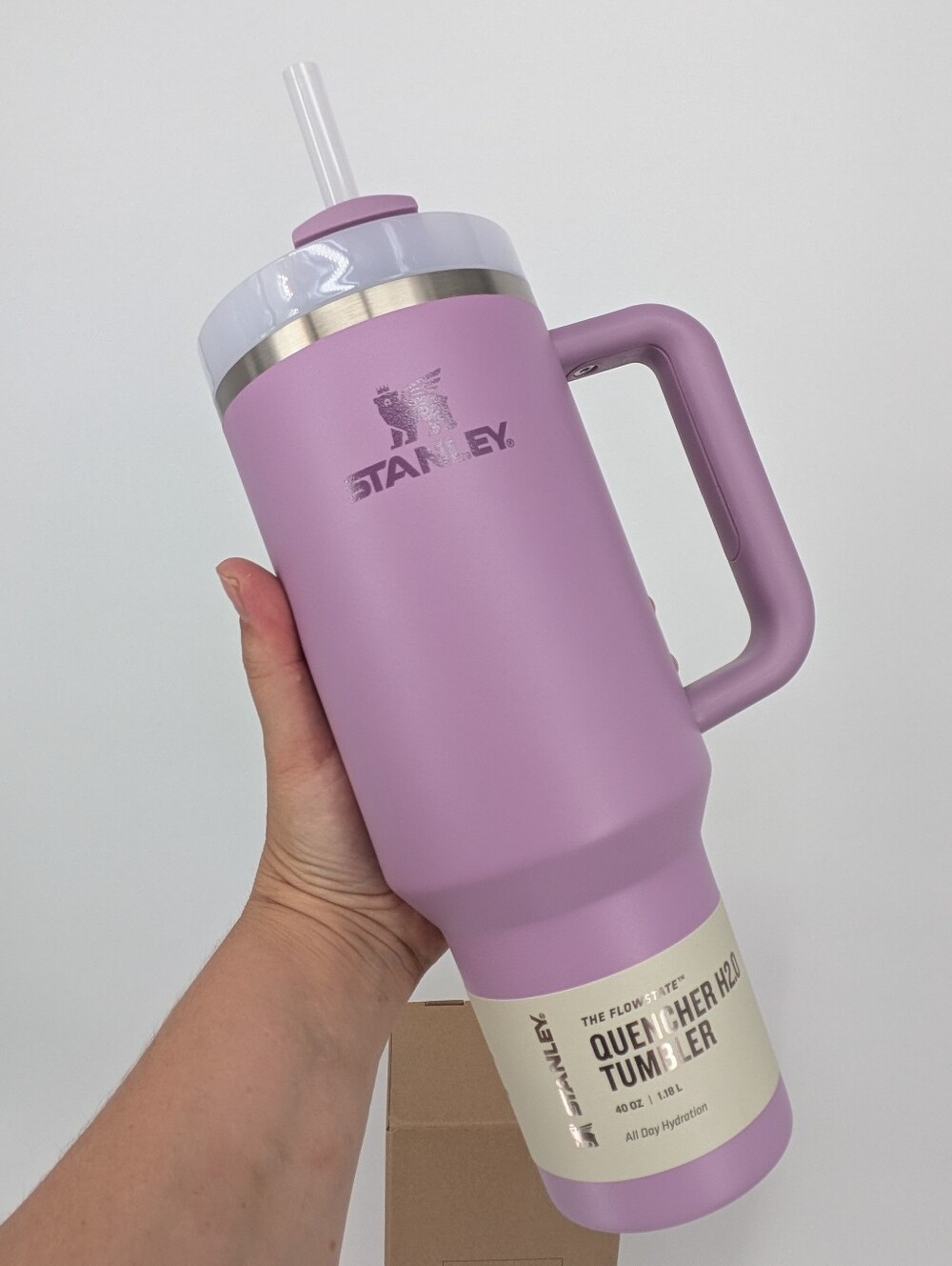 New Stanley cup water bottle Quencher H2.0 Flowstate Tumbler 40 oz lilac